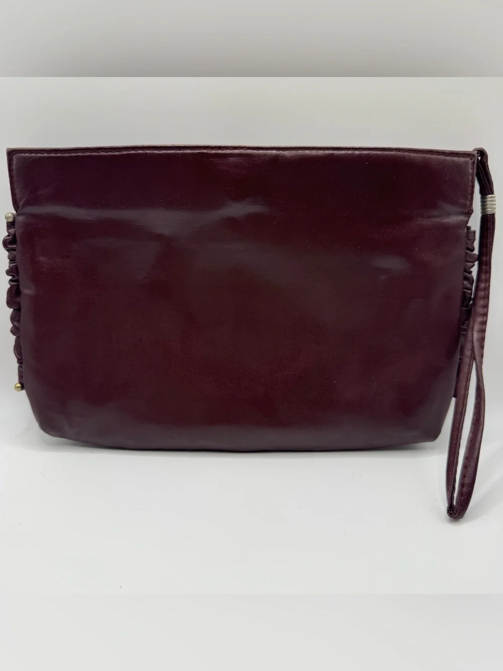 VTG Womens Plum Handbag Wristlet  Whimsygoth Dark Academia Accessory Snaps
